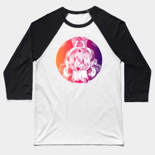 Sunset Sky Circle of Ornament Baseball T-Shirt